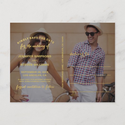 日救付 | ゴールデンアナウンスの日付を保存 案内ポストカード (裏面)