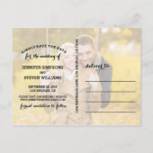 日救付 |セーブ・ザ・デート案内 案内ポストカード (裏面)