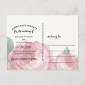 日救付 |ヴィンテージバラ日付の保存 案内ポストカード (裏面)