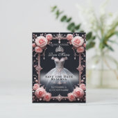 日救付/予約スペインの金Quinceaenera Rosas 案内ポストカード (スタンド正面)