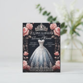 日救付/予約スペインの金Quinceaenera Rosas 案内ポストカード (スタンド正面)