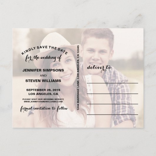 日救付 | 日付スクリプトの発表を保存 案内ポストカード (裏面)