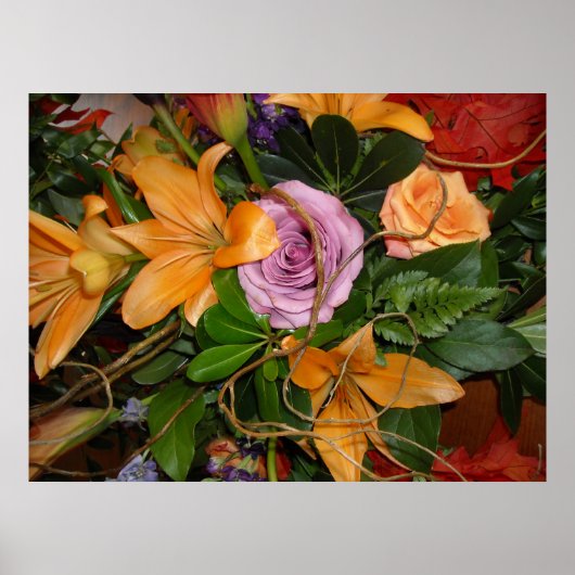 日救付/秋の結婚式ブーケ ポスター (正面)