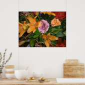 日救付/秋の結婚式ブーケ ポスター (キッチン)