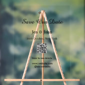 日救付QRをスキャン詳細名日付webite アクリルサイン (ニュートラル)