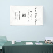 日救付QRをスキャン詳細名日付webite 横断幕 (トレードショー)