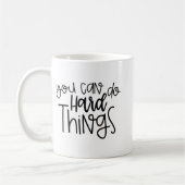 日教師用シャツ懸命事女キッド コーヒーマグカップ (左)