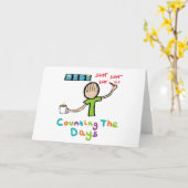 日数 カード (黄色い花)