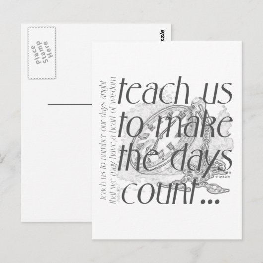 日数 ポストカード (正面/裏面)