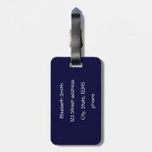 日日本のの出の際の竹のこけし人形 ラゲッジタグ (裏面縦)