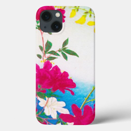 日日本のライリー – マゼンタ,イエローブルー Case-Mate iPhoneケース (裏面)