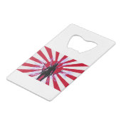 日日本の武士旗 クレジットカード栓抜き (裏面アングル)