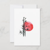 日日本の竹結婚の 出欠カード (裏面)