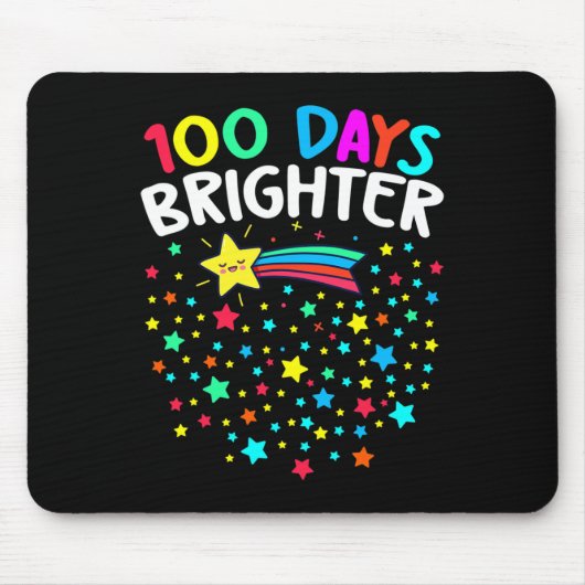 日明るい幸せ100日の学校先生キ マウスパッド (正面)