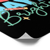 日明るい100日目の生徒先生 ポスター (角)