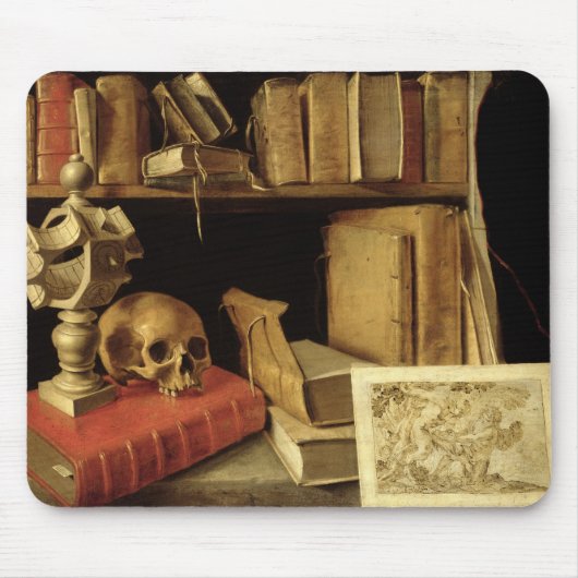 日時計とのVanitas、c.1626-40 マウスパッド (正面)
