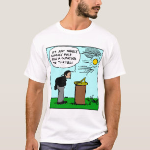 日時計のTシャツ(Rubeゴールドバーグの芸術)を読んでいる人 Tシャツ