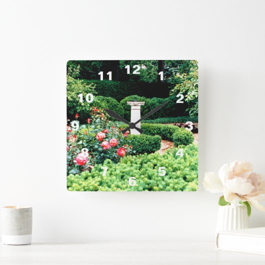 日時計 スクエア壁時計 (ホーム)