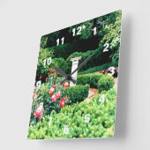 日時計 スクエア壁時計 (傾斜)