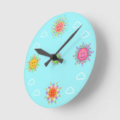 日時計A ラウンド壁時計 (傾斜)