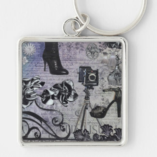 日暮れの銀製のkeychain キーホルダー