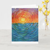 日暮れ色 カード (黄色い花)