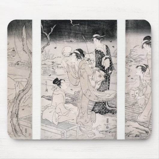 日暮れ1796-97年の狩りのホタル マウスパッド (正面)