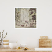 日曜の午後の遊歩道 ポスター (キッチン)