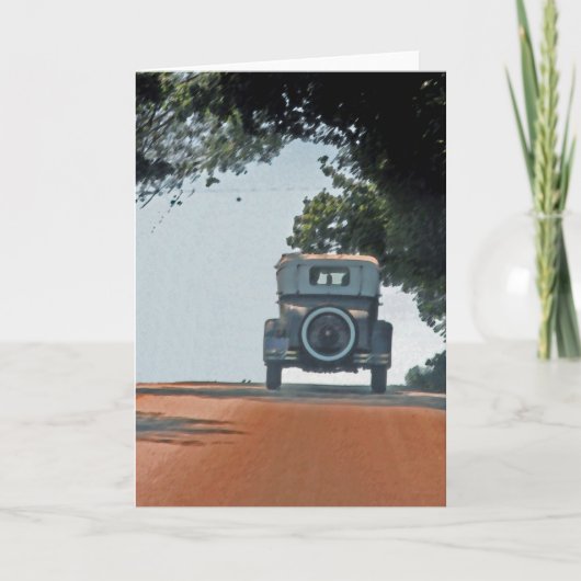 日曜乗り物のグリーティングカード カード (正面)