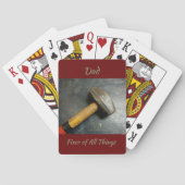 日曜大工のハンマー トランプ (裏面)