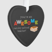 日曜学校先生感謝の日素晴らし, オーナメント (正面)