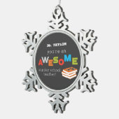 日曜学校先生感謝の日素晴らし, スノーフレークピューターオーナメント (右)