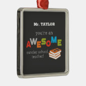 日曜学校先生感謝の日素晴らし, メタルオーナメント (右)