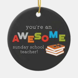 日曜学校先生鑑賞素晴らし日 セラミックオーナメント