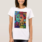 日曜日および月のカップル Tシャツ (正面)