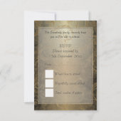 日曜日および月の異教のな車輪RSVPカード 出欠カード (裏面)