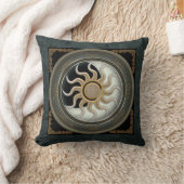 日曜日および月の異教徒の車輪 クッション (ブランケット)