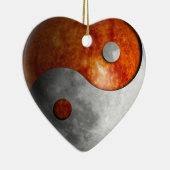 日曜日および月の陰陽 セラミックオーナメント (右)