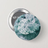 日曜日および月ボタン 缶バッジ (正面&裏面)