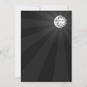 日曜日および月愛-クラシックヴィンテージの結婚 招待状 (裏面)