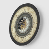 日曜日および月 ラージ壁時計 (傾斜)