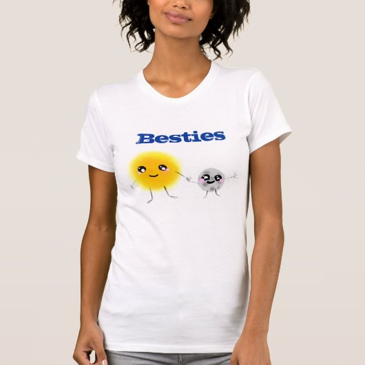 日曜日および月Besties Tシャツ (正面)