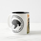 日曜日くまのマグを救って下さい ツートーンマグカップ (正面左)