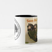 日曜日くまのマグを救って下さい ツートーンマグカップ (中央)