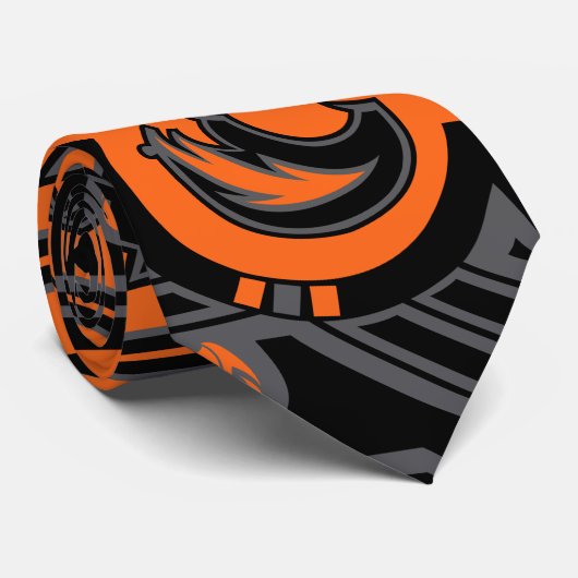 日曜日くま(オレンジ) ネクタイ (ロール)