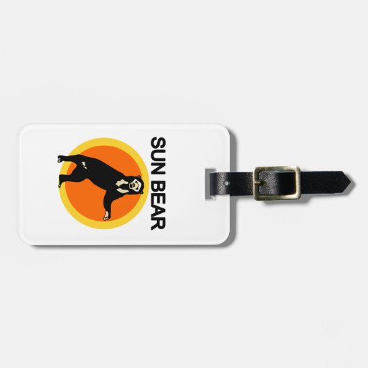 日曜日くま ラゲッジタグ (正面横)