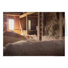 日曜日で満ちている干し草の納屋