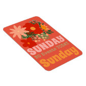 日曜日なしイベント今日マグネットボホカラフルピンク マグネット (右側)