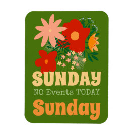 日曜日なしイベント今日マグネットボホカラフル緑 マグネット