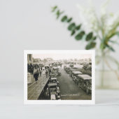 日曜日に忙し車、ロングビーチ、NYヴィンテージ ポストカード (スタンド正面)